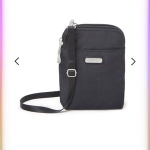 Baggallini Black Crossbody Nylon Mini Bag
